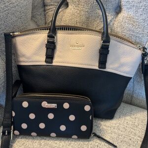 Kate Spade  Leather Bag + Large Wallet
